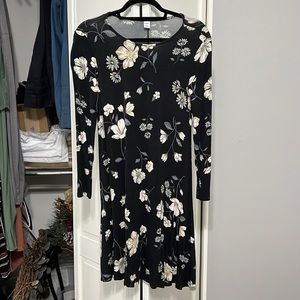 Floral long sleeve dress